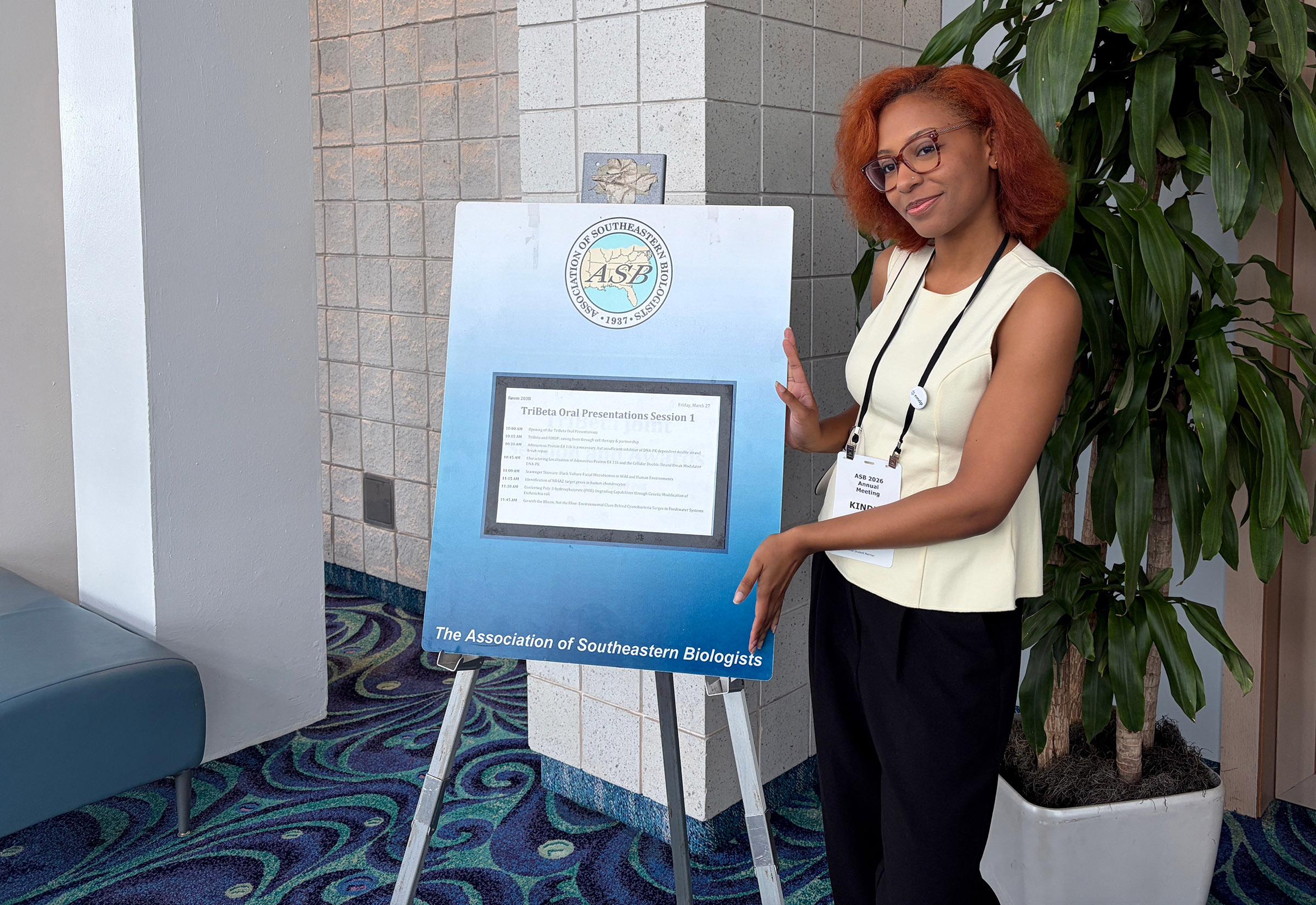 Image for Student research funded by national TriBeta biological honor society