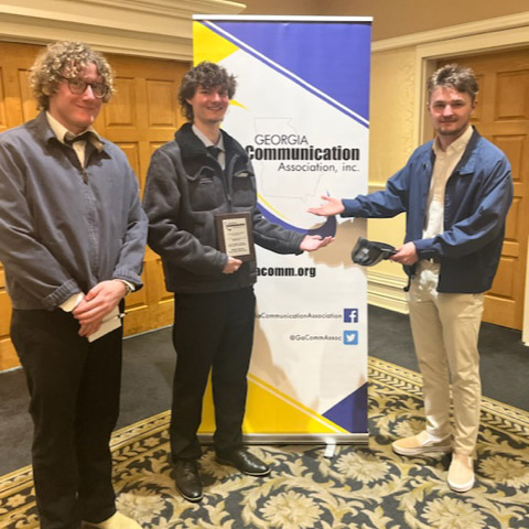 Bobby Johnson (center) and Ryan Grant (right) at the GCA Film Festival. Photo: Nathan Bedsole