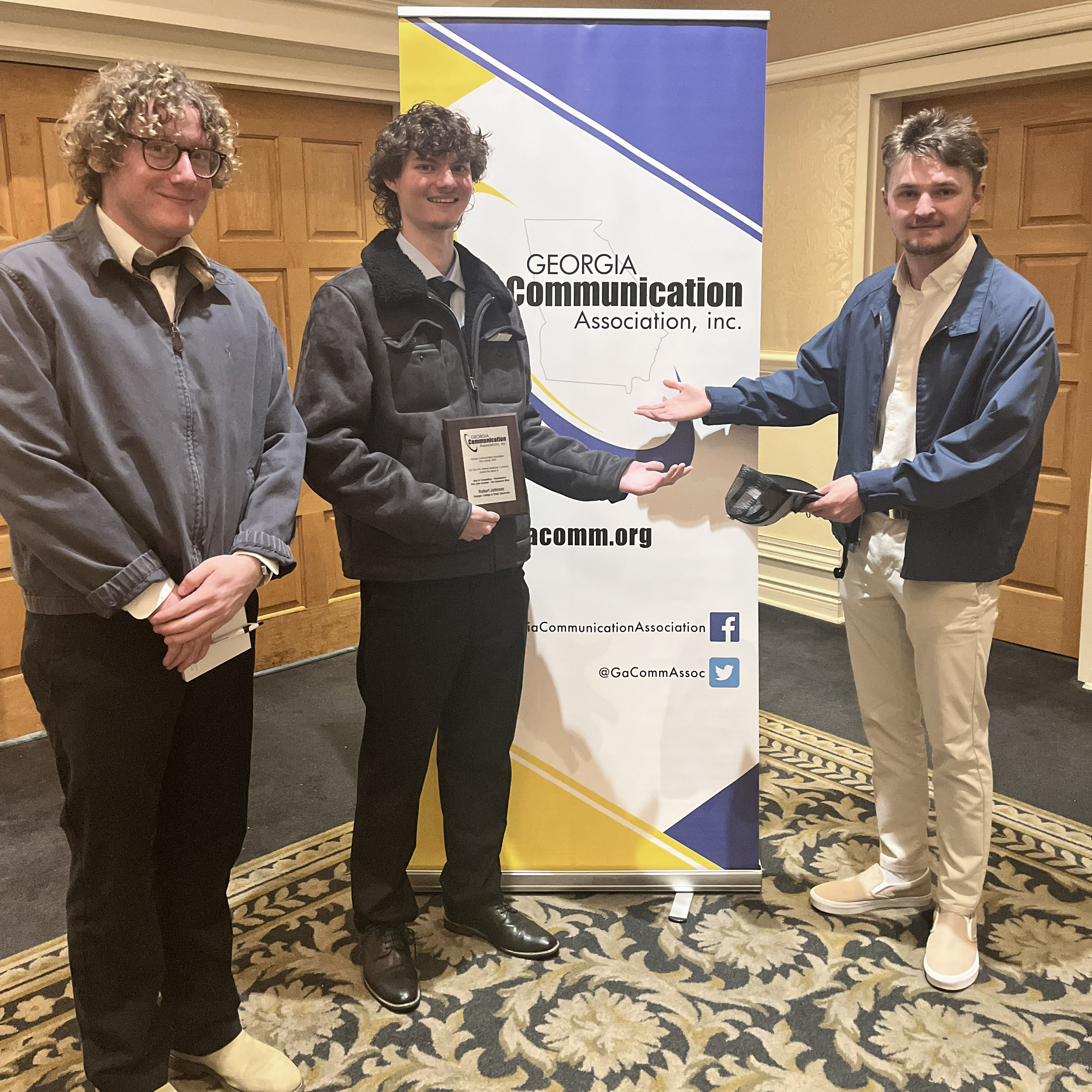 From left: Avery Harden, Bobby Johnson and Ryan Grant at the GCA Film Festival. Photo: Morgan Gantt