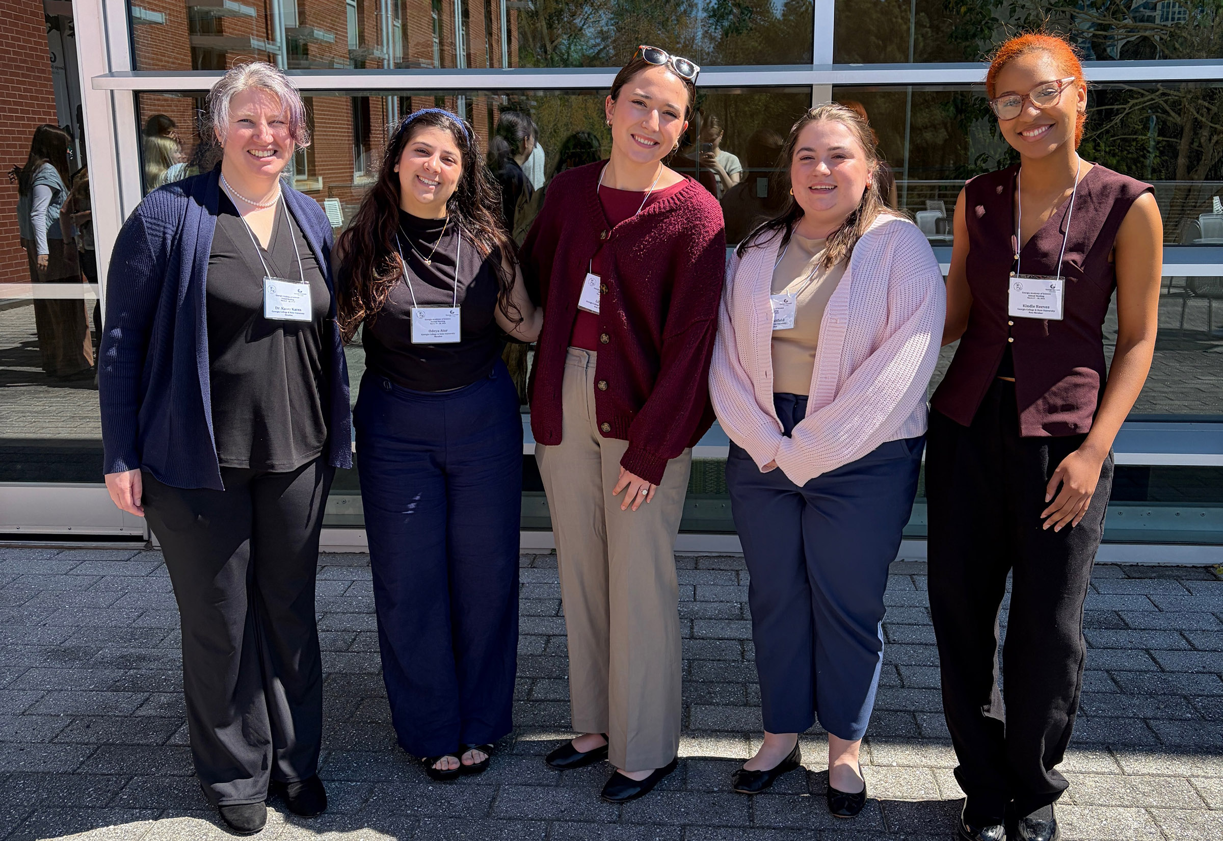 Biology students and faculty at the GAS conference