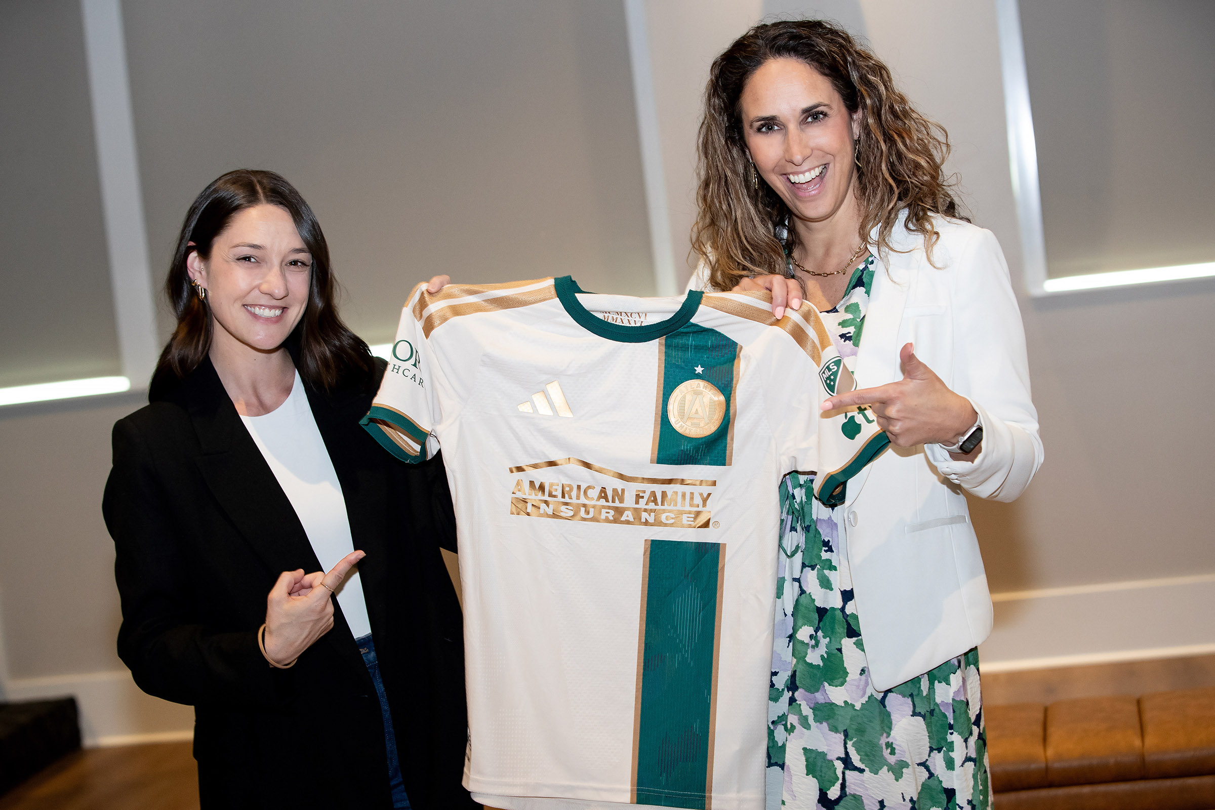 Becca Fallon with jersey
