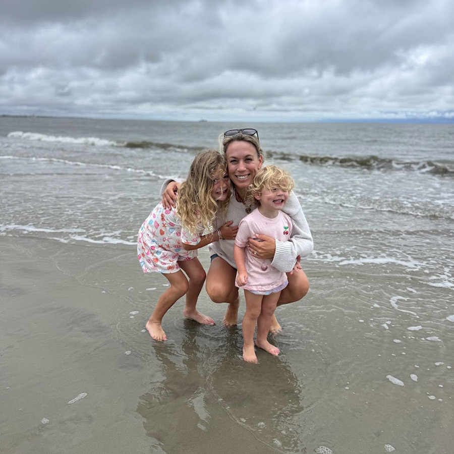 Ember Bentley and her girls enjoy the beach on Jekyll Island. Bentley is past chair of the Jekyll Island Foundation. (Photo: Ember Bentley)