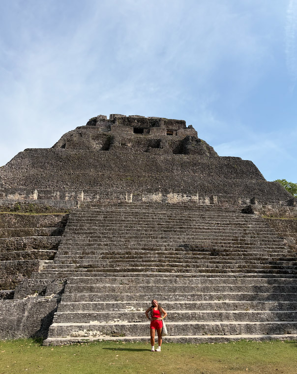 The Belize study abroad also included stops at an iguana sanctuary and the Xunantunich Mayan ruins. (Photo: Olivia Shuman)