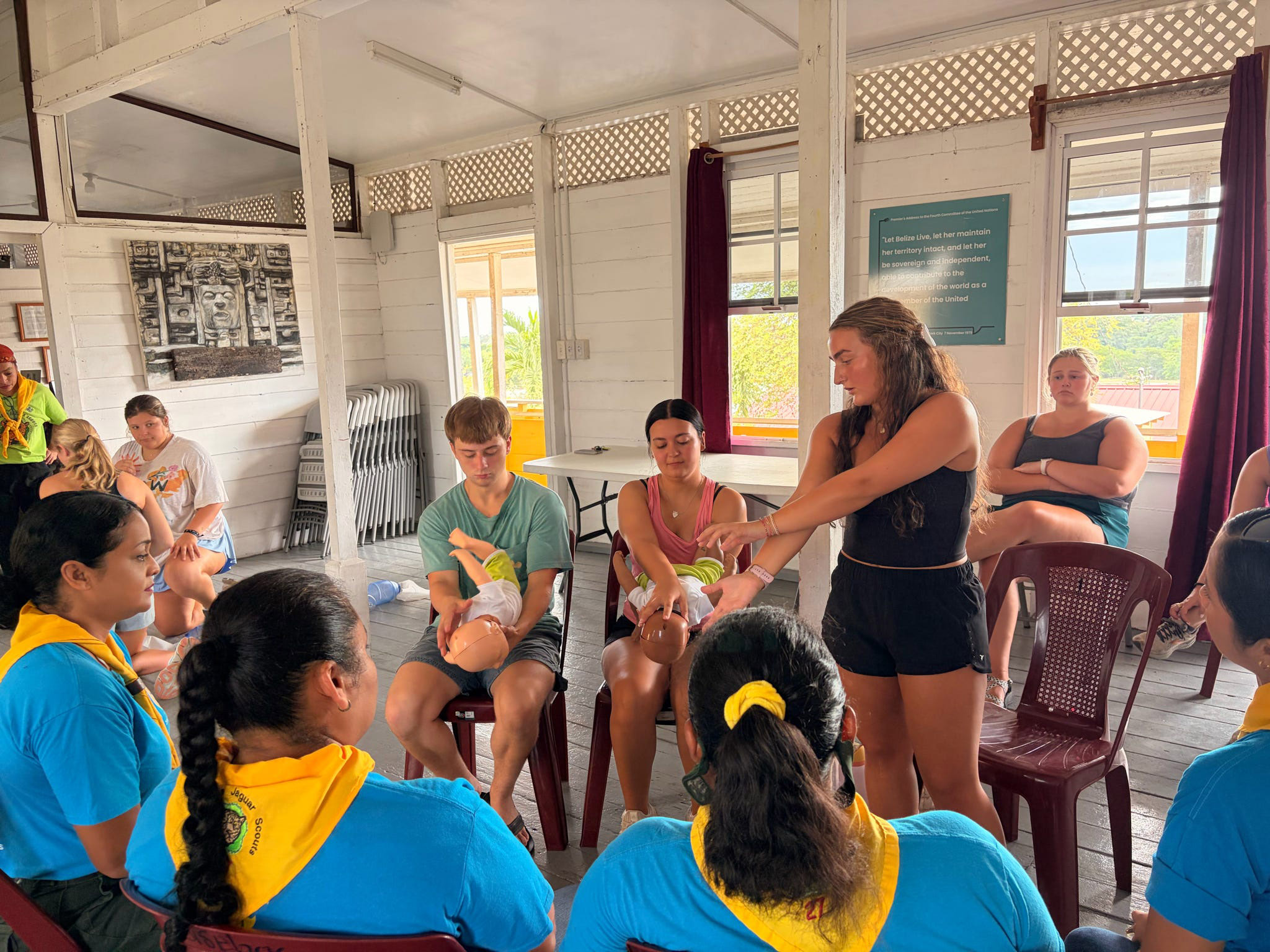 Belize study abroad infant CPR