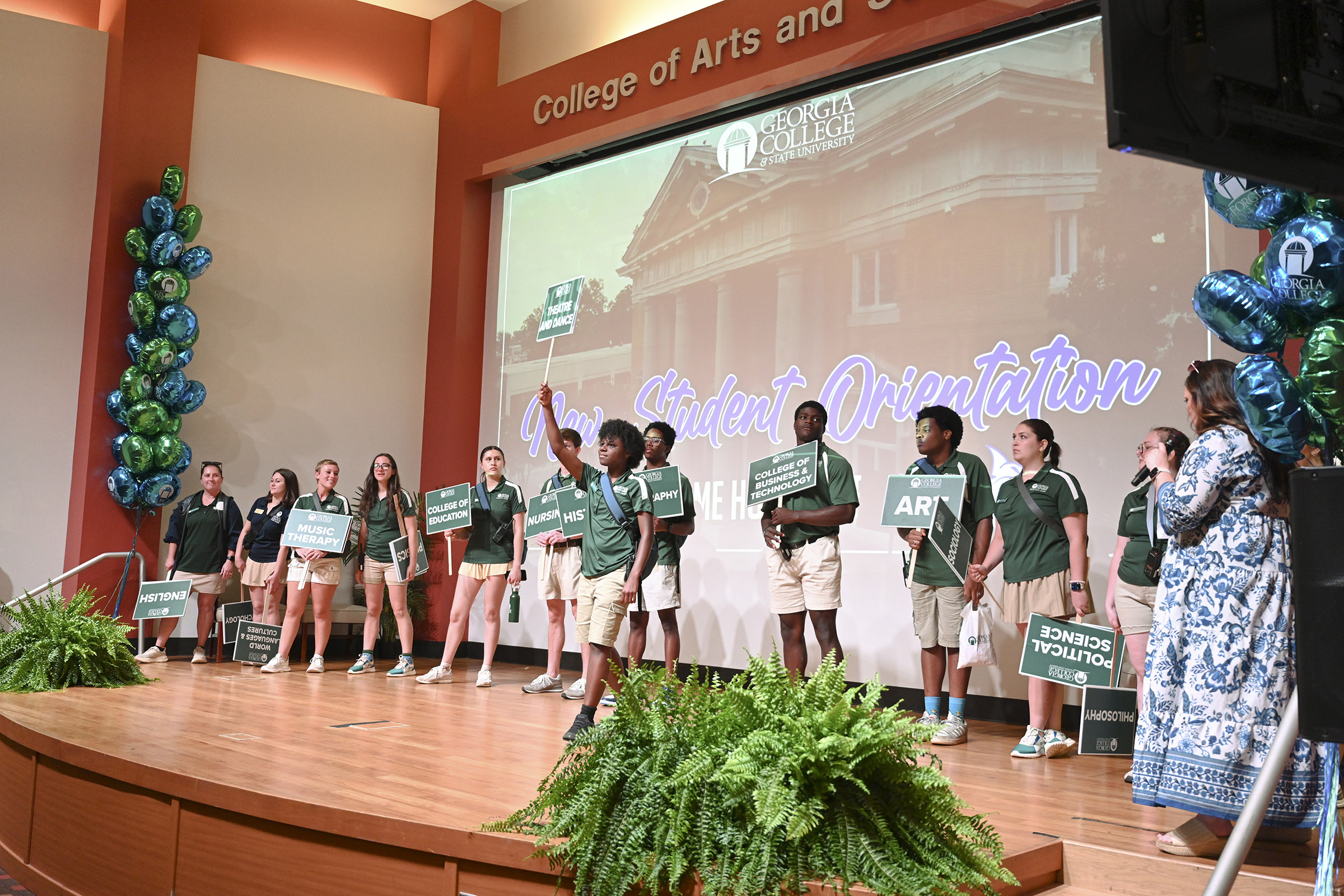 Orientation 2026 session in COAS auditorium