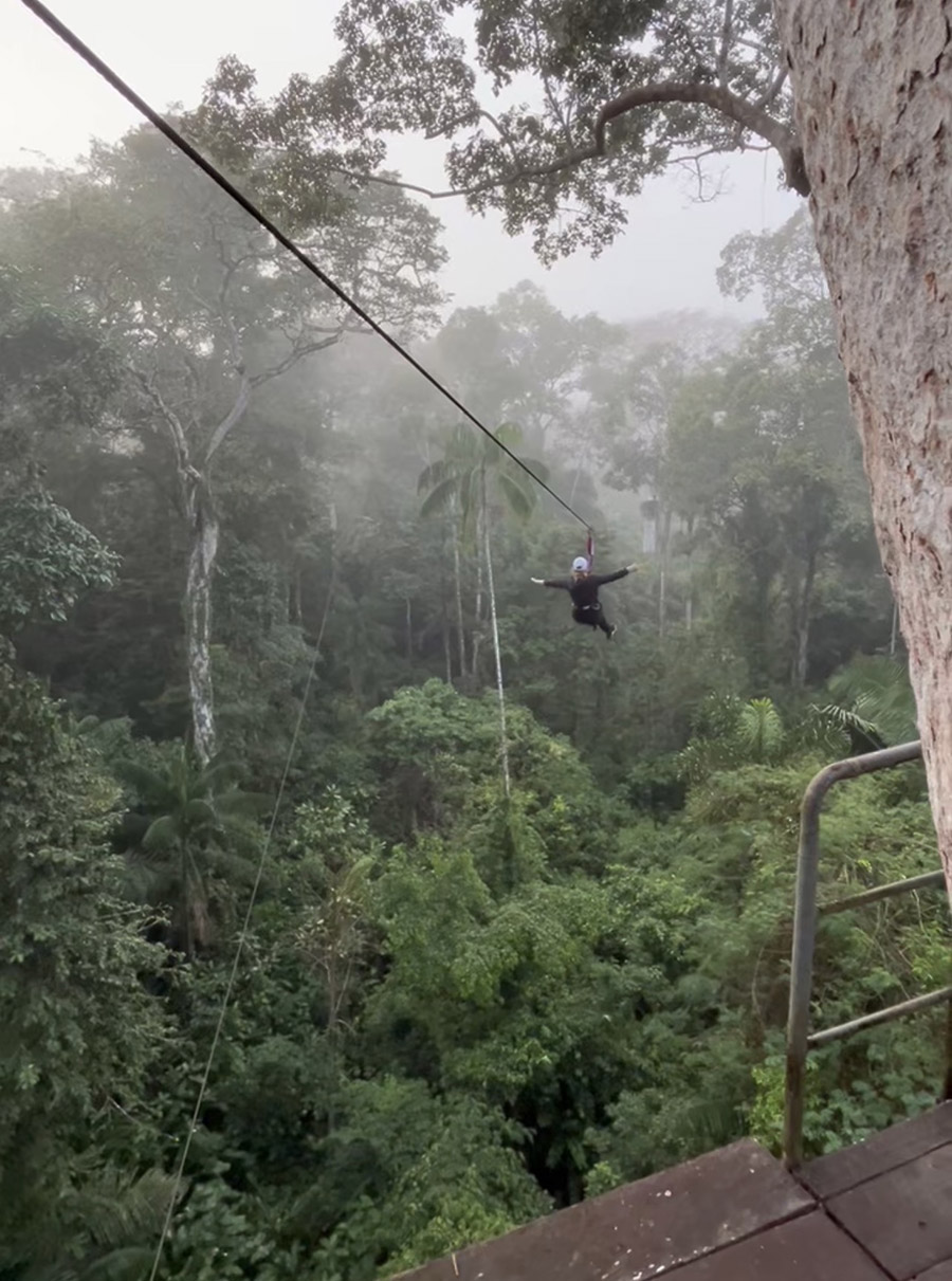 The Peru study abroad group spent time in the Amazon rain forest and at Lake Sandoval. (Photo: Macey McElwaney)