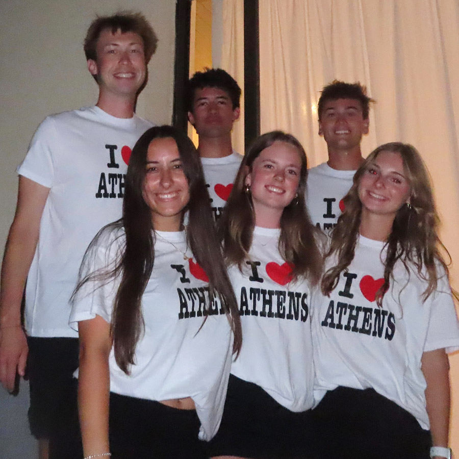 The study abroad students learned about Greek businesses, as well as the lifestyle and culture Greece. (Photo: Isabella Burt)