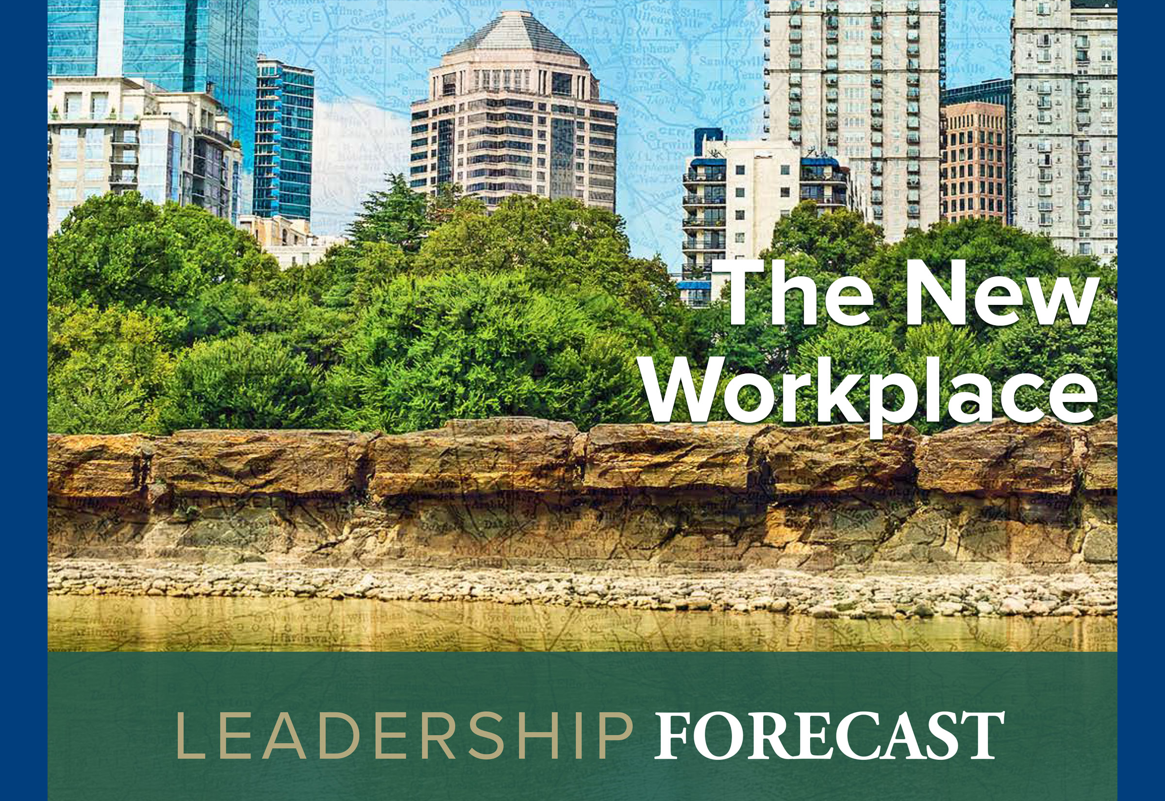 LEadership Forecast cover image with The New Workplace subtitle