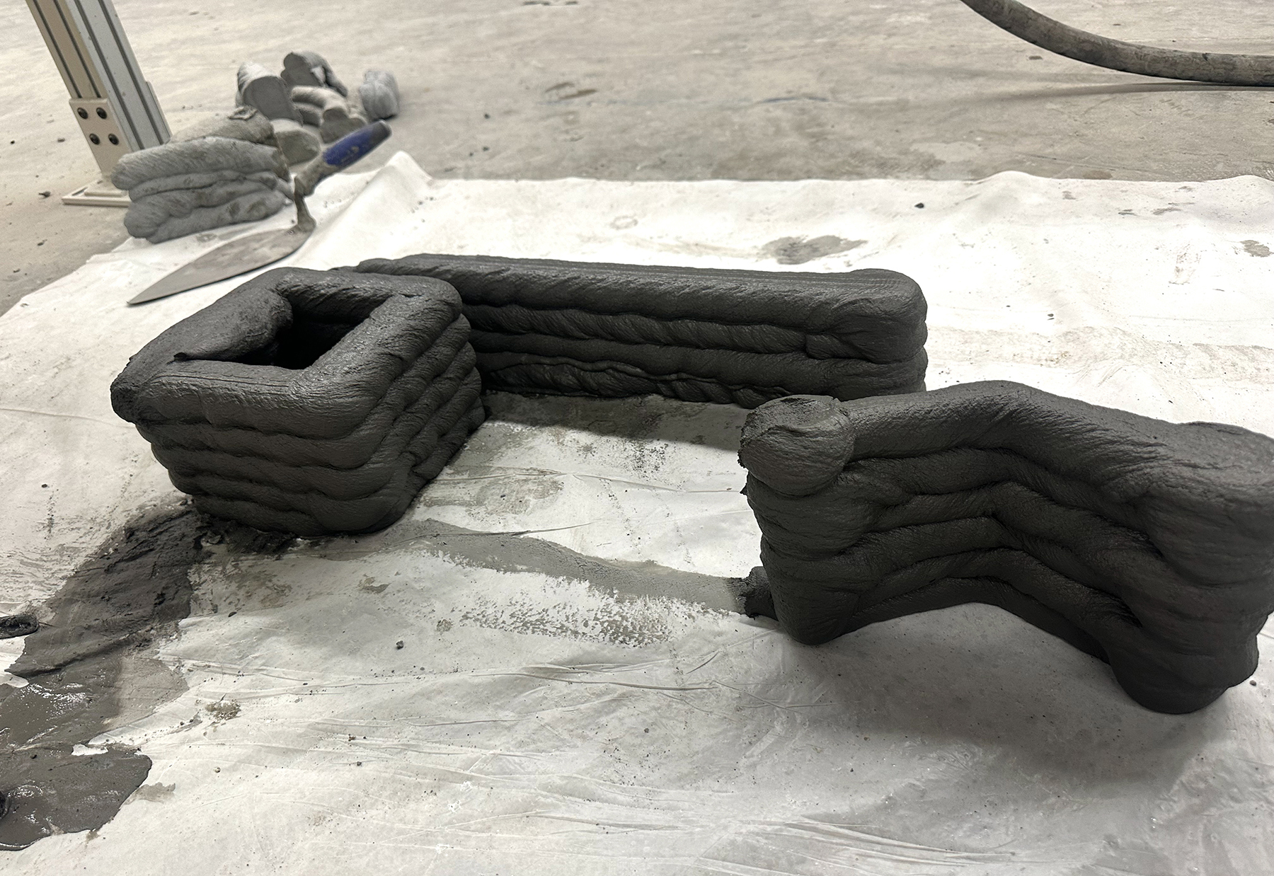 3D printed concrete