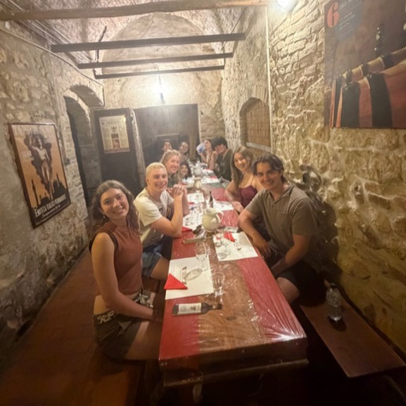 Creekmore also learned about wine during the study abroad program in Montepulciano. (Photo: Maggie Creekmore)