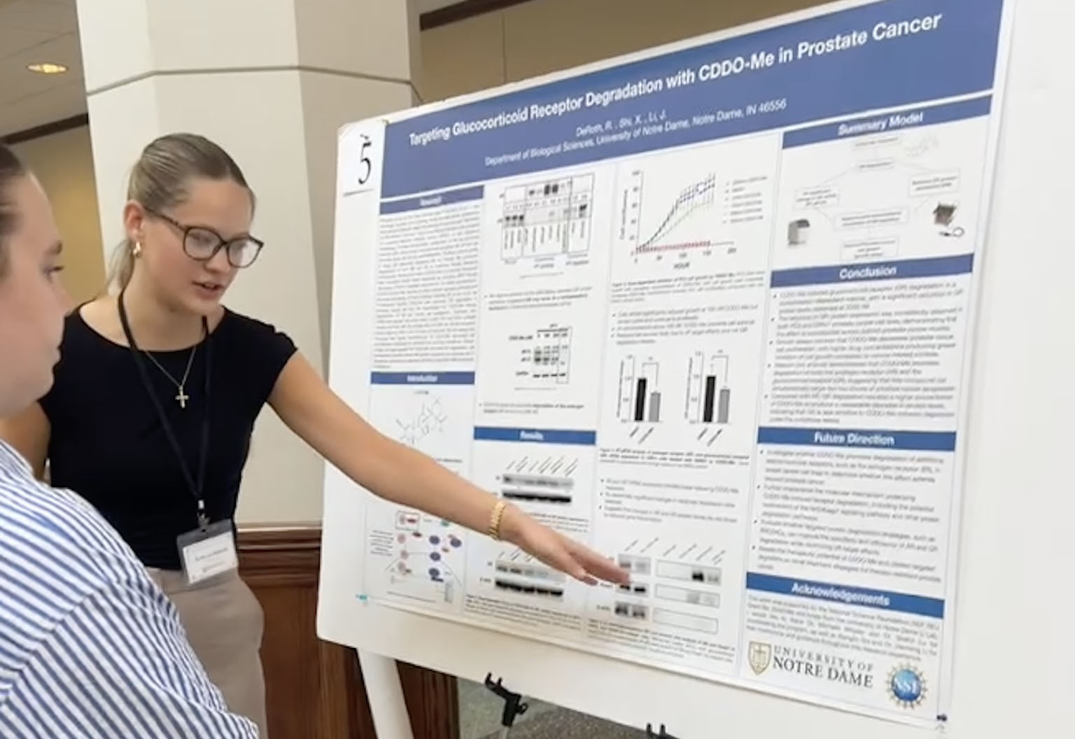 Rebecca DeRoth presenting research