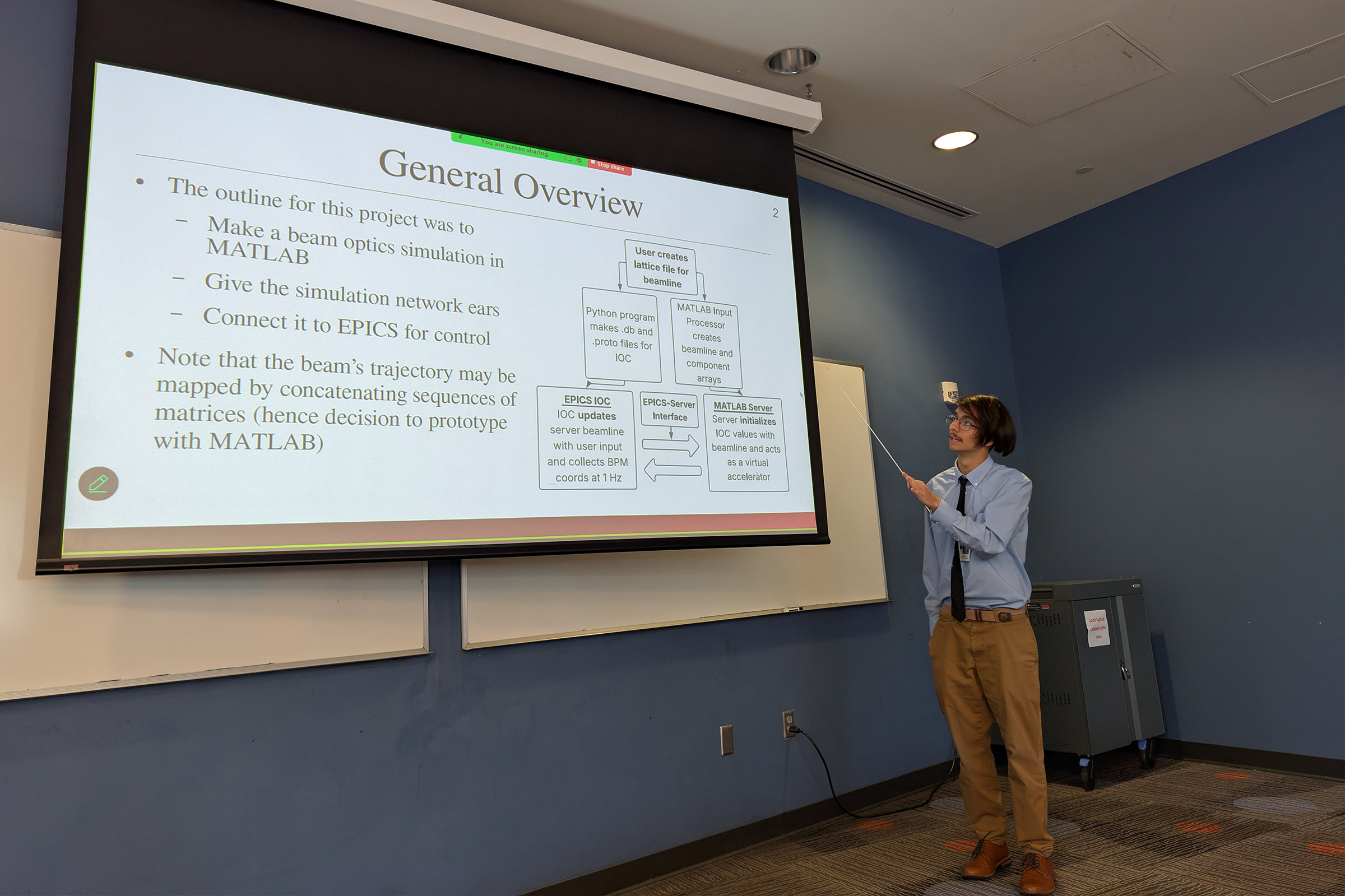 Jude Doredant presenting