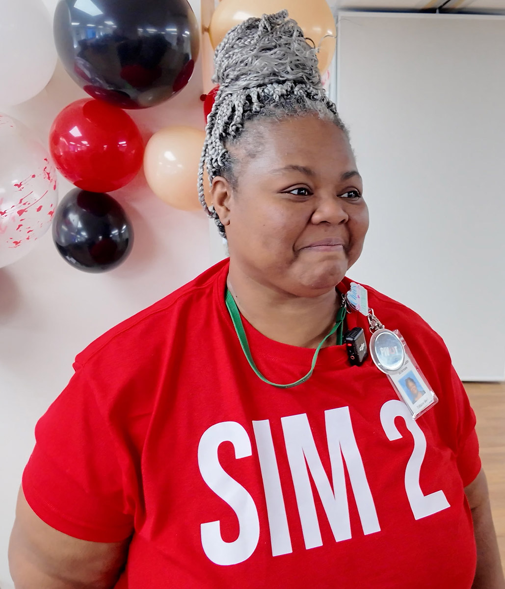 Simulation Coordinator Tiffany Bell (Photo: Chris Brown)