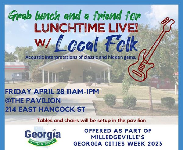 Free community event Friday: Lunchtime Live! at The Pavilion 11 a.m. - 1 p.m.
