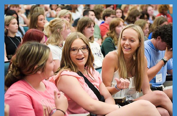 Students anticipate getting connected in first orientation