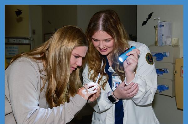 Hospital Horrors: Students practice nursing skills at 2nd Annual &lsquo;Trick-or-Treatment&rsquo;