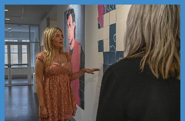 Senior instills excitement for art in others