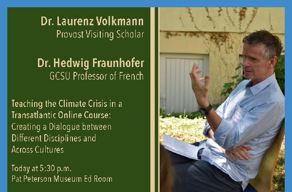 The Department of World Languages and Cultures hosts the Provost's Visiting Scholar, Dr. Laurenz Volkmann