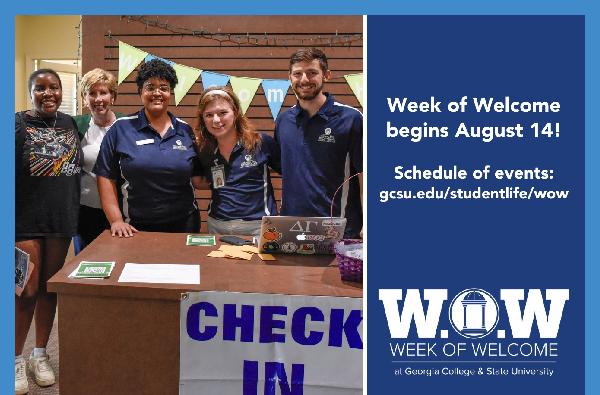 Week of Welcome begins Wednesday!