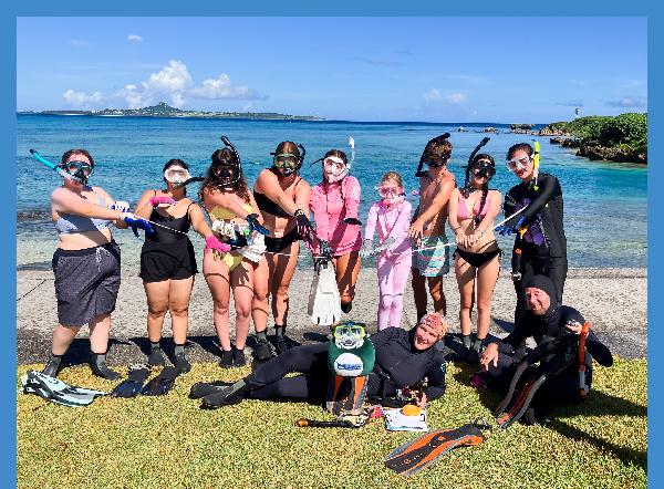 GCSU students study coral reefs abroad in Okinawa, Japan