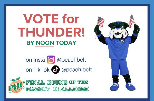 Vote for Thunder in the PBC Mascot Challenge FINAL