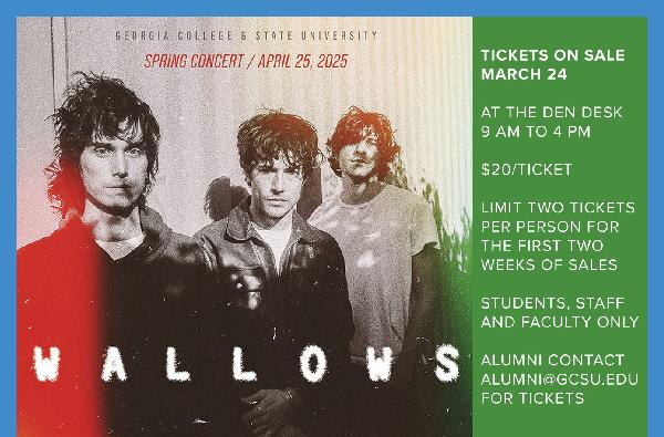 Spring Concert 2025: WALLOWS with special guests Medium Build and Subatomic