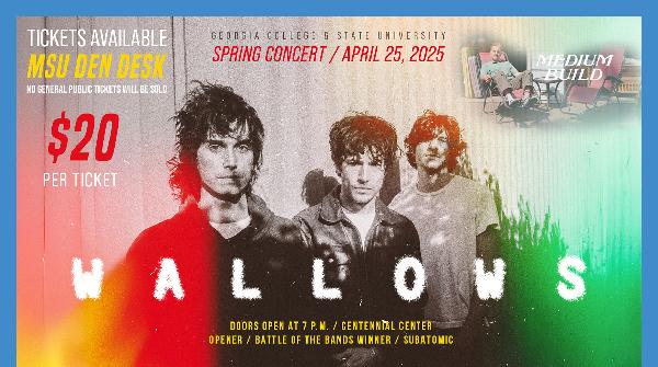 Spring Concert 2025: WALLOWS with special guests Medium Build and Subatomic