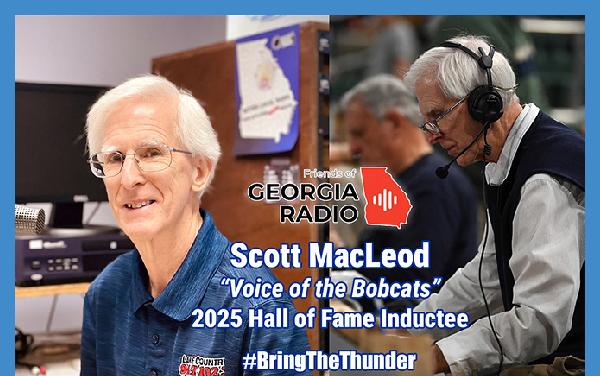 Voice of the Bobcats Scott MacLeod to be inducted into the Friends of Georgia Radio Hall of Fame