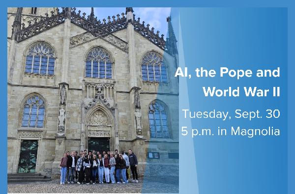 GCSU and University of Münster continue partnership with "AI, the Pope and World War II"