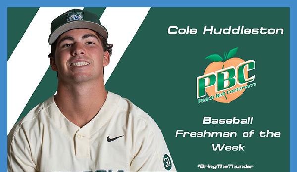 Huddleston named PBC Freshman of the Week&nbsp;