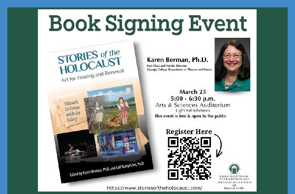 An evening with Dr. Karen Berman: Stories of Healing Through Art Presentation & book signing