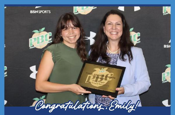 Emily Wright claims inaugural PBC Total Student-Athlete Award
