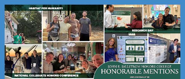 Honorable Mentions: The 2025-2026 edition of our honors newsletter is out now