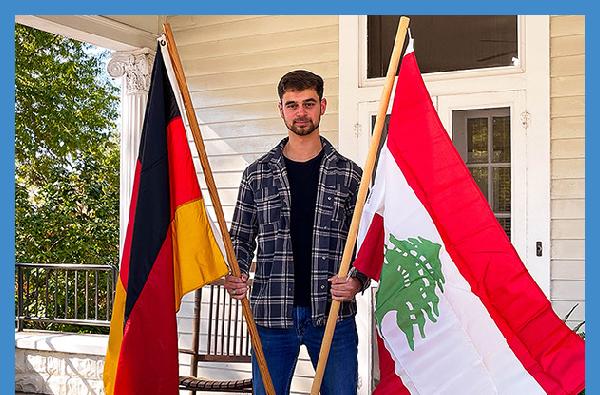 International graduate student betters his English skills around campus