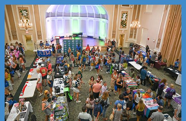 The first orientation for fall semester began this morning. Bobcat Marketplace is always a hit with incoming students.