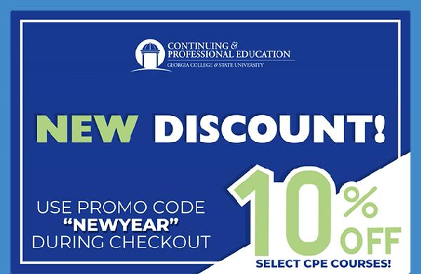 Get 10% off select CPE classes with code NEWYEAR