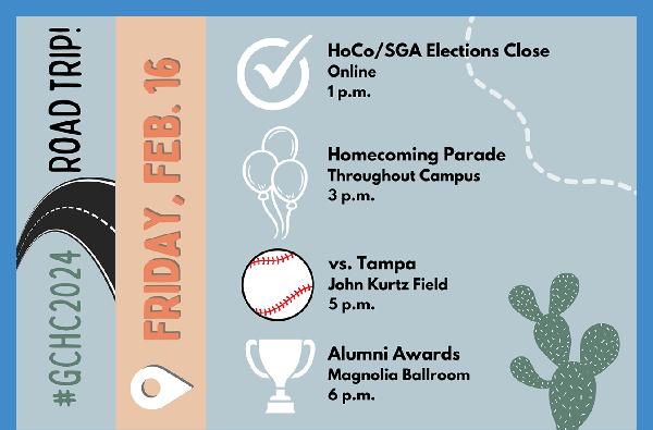 Happy Friday! Homecoming Parade at 3 p.m. today.
