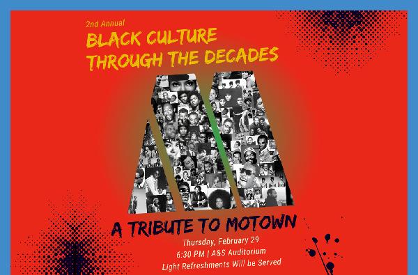 Black Culture Through the Decades Showcase: A Tribute to Motown