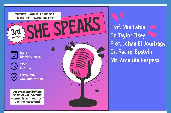 Third Annual "She Speaks"