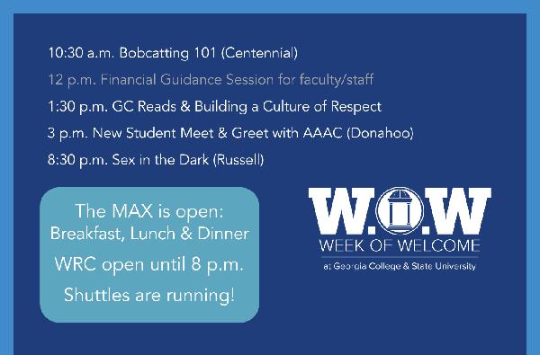 WoW 2024: Events and Services for Friday, August 16