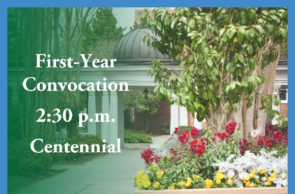 Fall 2024 Robert E. "Buzz" Lee First-Year Convocation Series