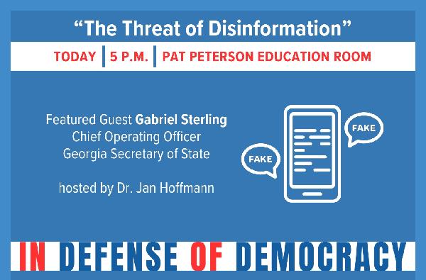 “In Defense of Democracy” GCSU Fall Programming 9/30/24 – 10/4/24