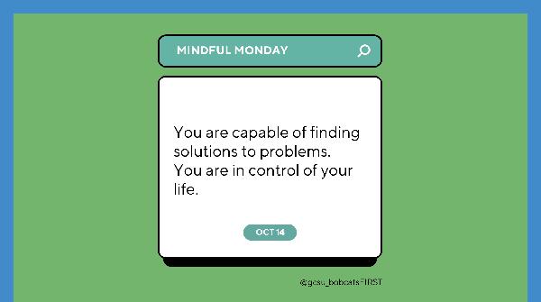 Mindful Monday for Oct. 14