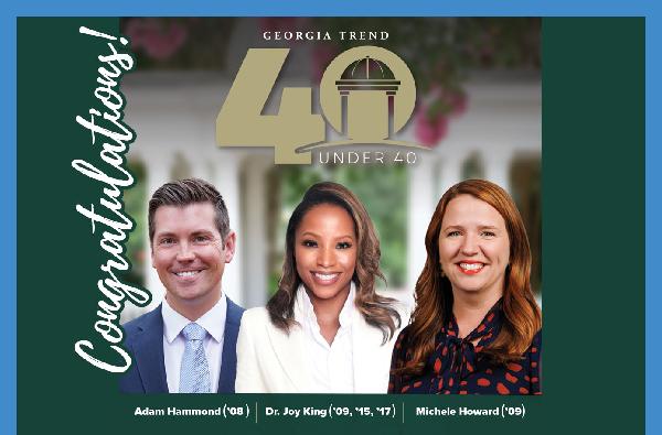 Three GCSU alumni named to Georgia Trend Magazine&rsquo;s 2024 '40 Under 40' 