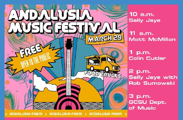 Andalusia Music Festival | Saturday, March 29, at 10 a.m. | Free and open to the public