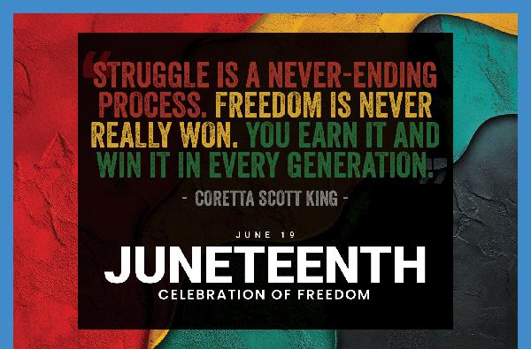 Georgia College will be closed Thursday in observance of Juneteenth