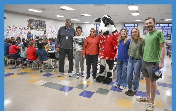 GCSU students lead the charge for local school recycling, collecting 27 pounds of batteries