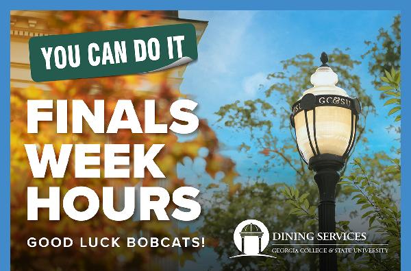 Finals Week Dining Services hours
