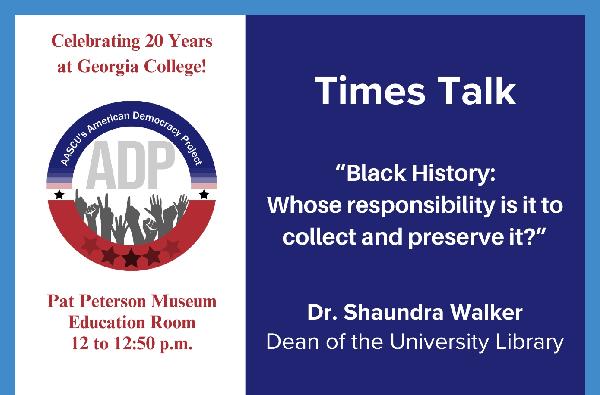 Times Talk today - "Black History: Whose responsibility is it to collect and preserve it?"