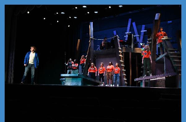 First-year student lands lead role in spring musical, builds his own sets in theatre design class